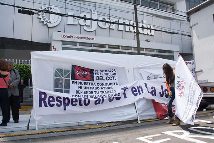 Trabajadores de La Jornada
