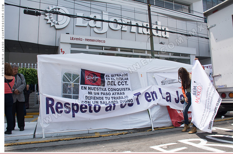 Trabajadores de La Jornada
