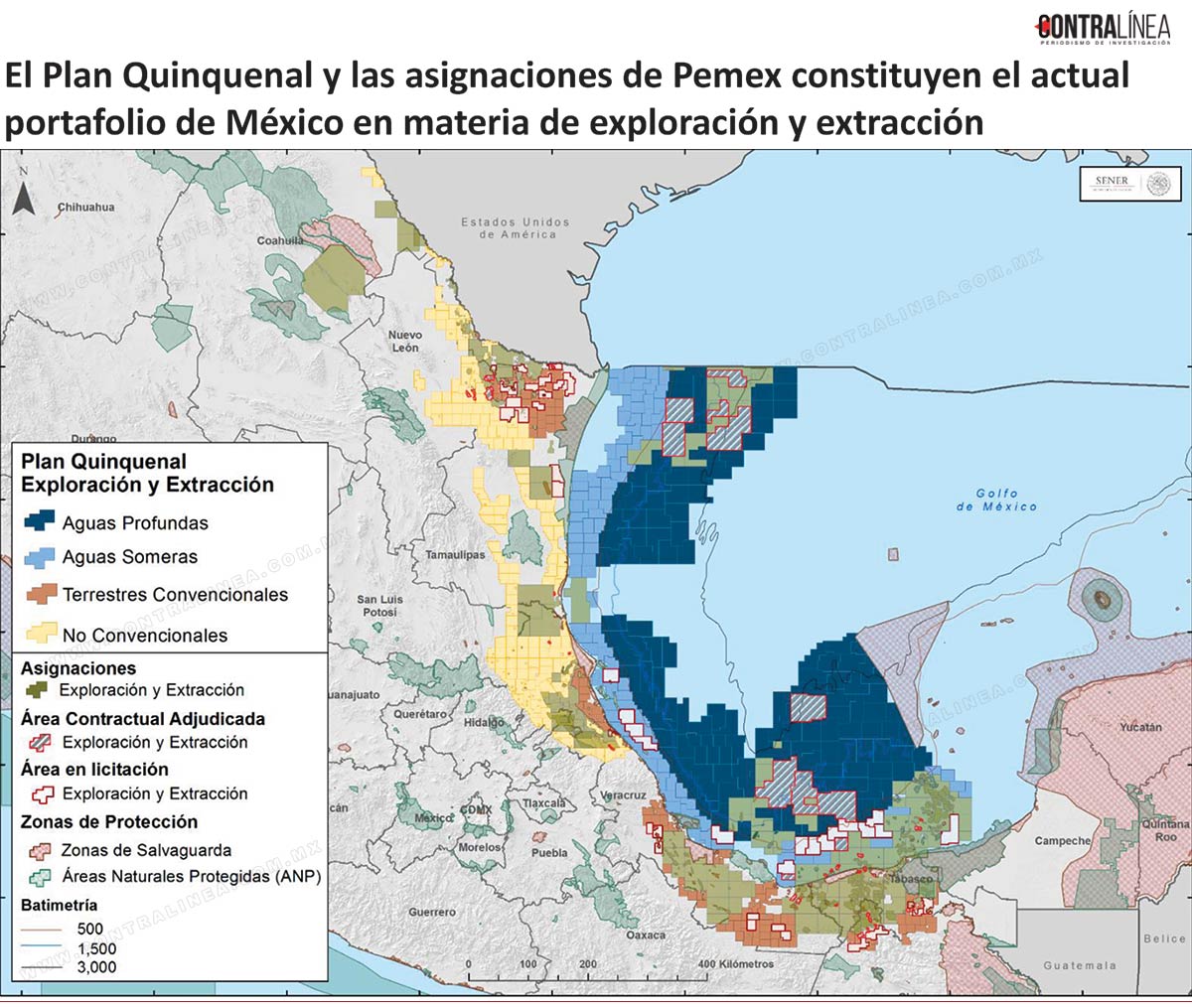 Fraking, Golfo de México