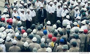 Trabajadores de Pemex