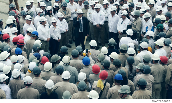 Trabajadores de Pemex