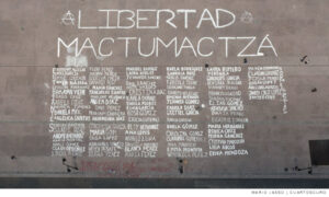 Nombres de los estudiantes detenidos pertenecientes a la normal rural Mactumactzá