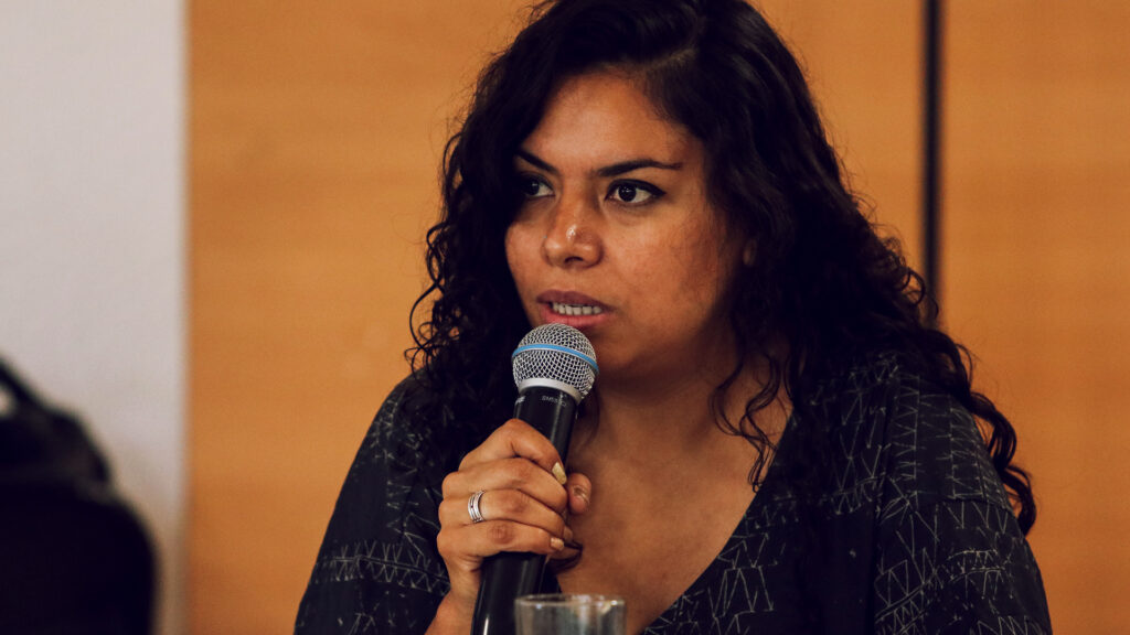 foto de la lideresa del Sindicato Único de Trabajadores (Sutnotimex), Beatriz Adriana Urrea Torres