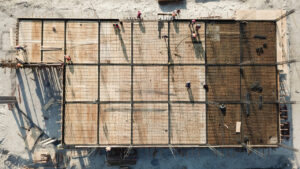 Trabajadores en la construcción del AIFA