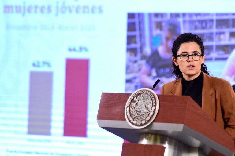 Imagen de Luisa María Alcalde Luján, secretaria del Trabajo y Previsión Social.