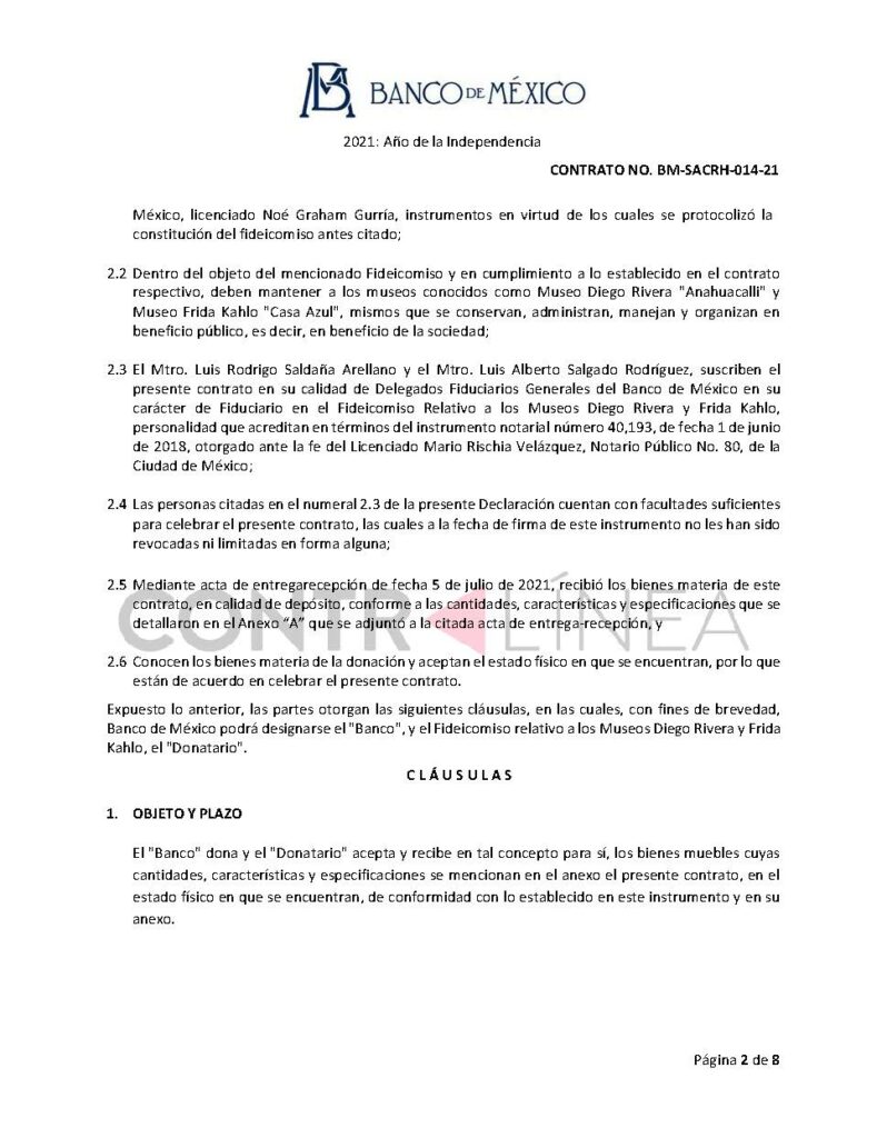 Donaciones de botellas de alcohol del Banxico a museos