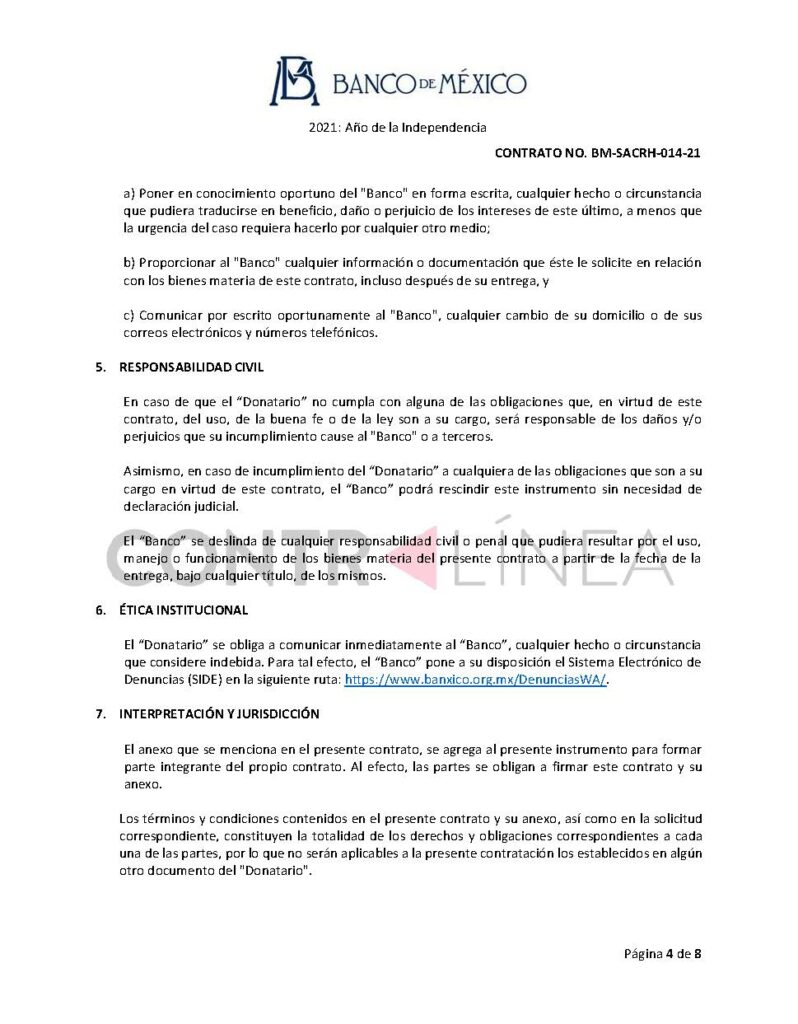Donaciones de botellas de alcohol del Banxico a museos