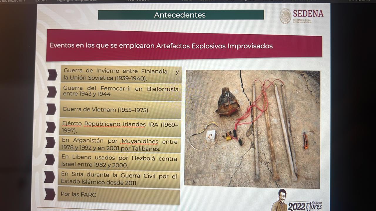ataques de cárteles con explosivos empotrados en drones
