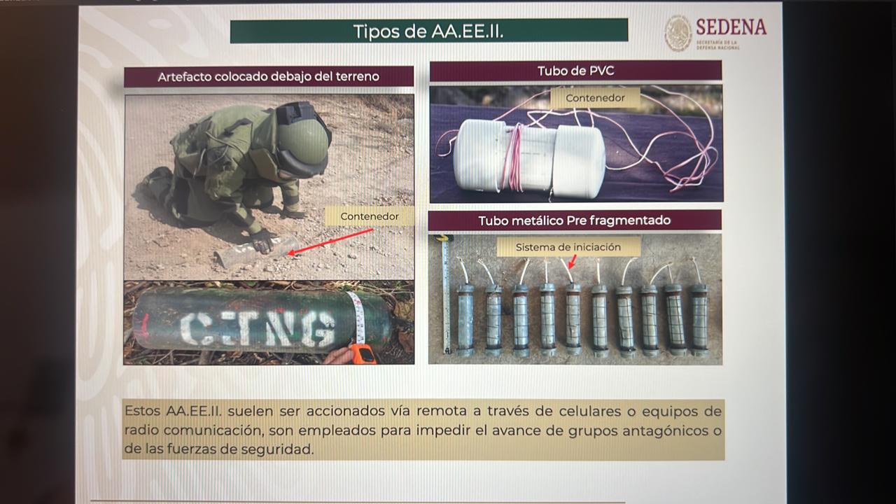 ataques de cárteles con explosivos empotrados en drones