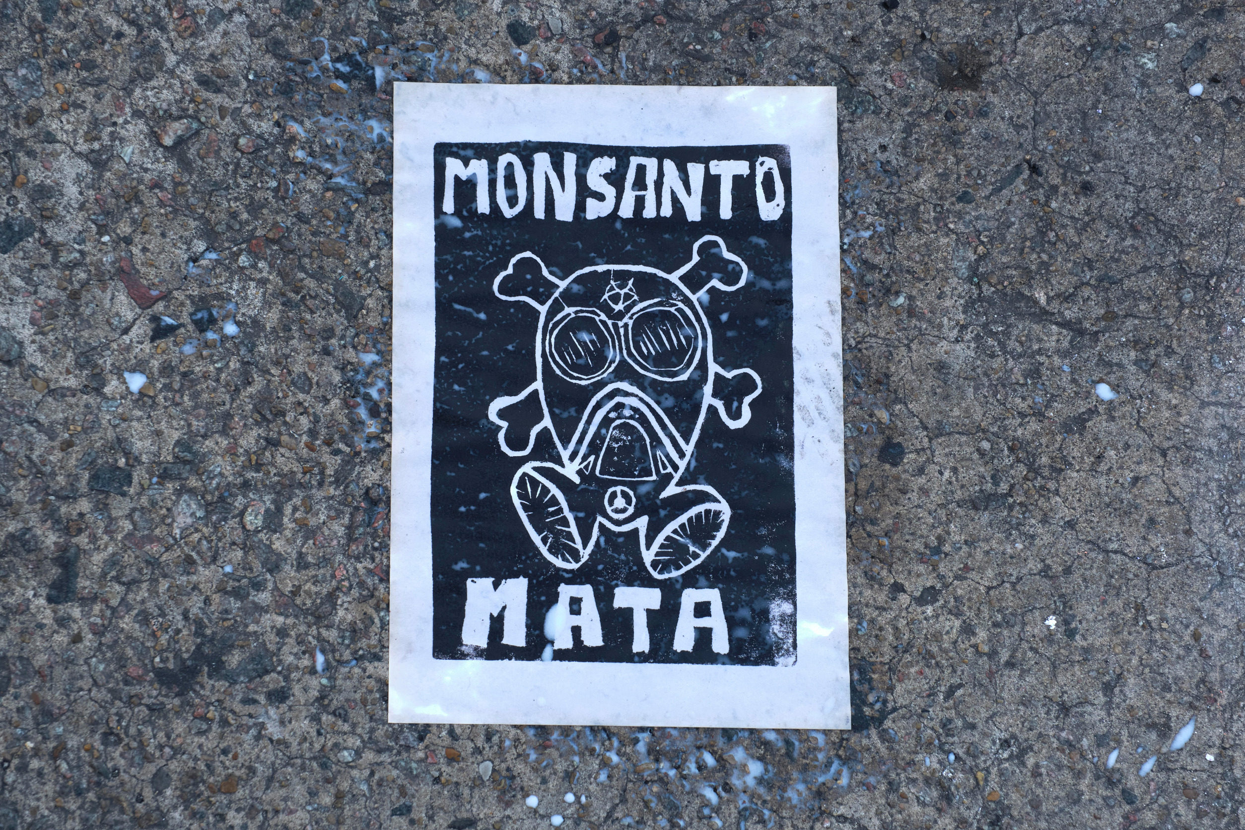 Protesta contra bayer monsanto, productores de glifosato