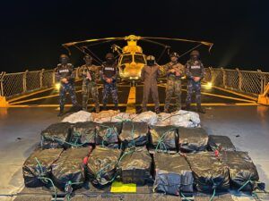 En lo que va de 2023, la Secretaría de Marina Armada de México reporta el aseguramiento en el mar de 16 mil 916 kilogramos de cocaína y 26 mil 560 litros de combustible en 18 eventos distintos