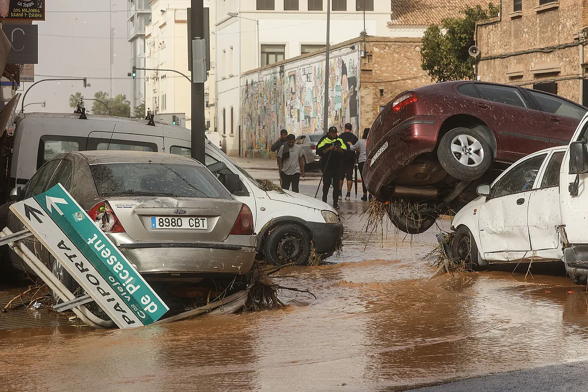Una depresión aislada en niveles altos (Dana) azotó ayer martes la zona de Valencia, la tercera ciudad más poblada de España