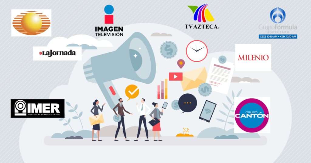 En el gobierno de AMLO, tres empresas mediáticas recibieron montos que oscilan entre los 1 mil y 1.8 mil MDP por publicidad oficial