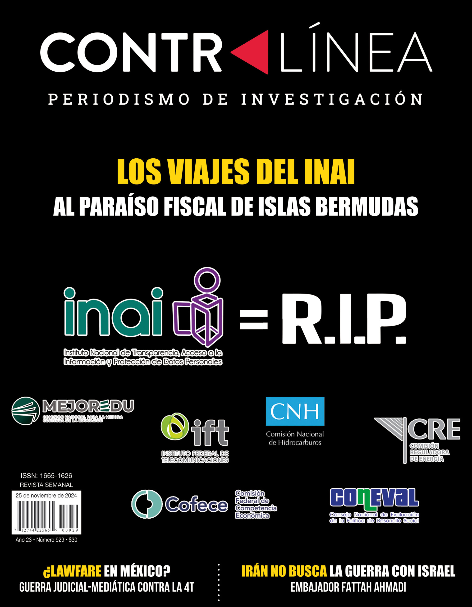 En vísperas de su extinción, el Inai se sigue revelando como un organismo sumido en la corrupción y la opacidad