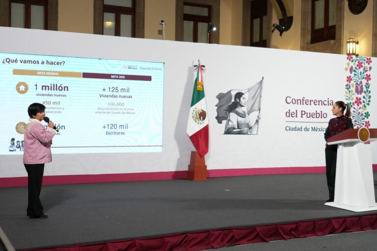 En 2025, la Secretaría de Desarrollo Agrario, Territorial y Urbano (Sedatu) y la Conavi prevén construir 175 mil viviendas nuevas
