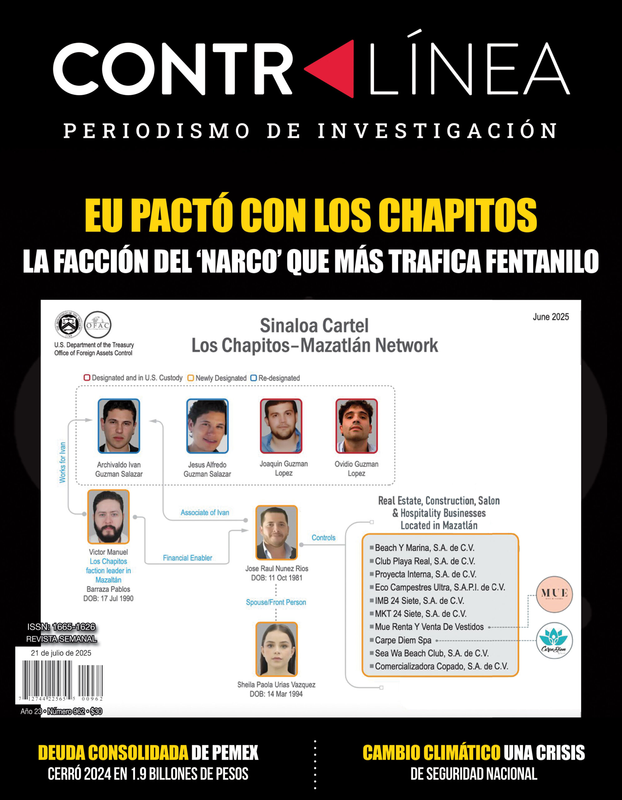 El gobierno de EU pactó un manto de impunidad con la facción del narcotráfico a la que identifica como responsable del trasiego de fentanilo
