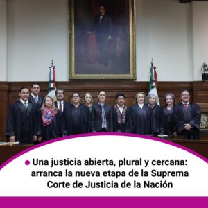 Las nueve personas electas para desempeñar la más alta función jurisdiccional en el país rindieron protesta como nuevos ministros y ministras