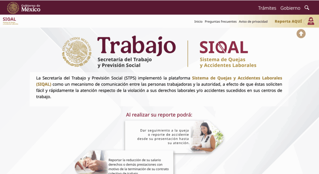 SIQAL de la Secretaría de Trabajo y Previsión Social recibe 11,800 denuncias laborales en dos meses . Plataforma digital agiliza inspecciones